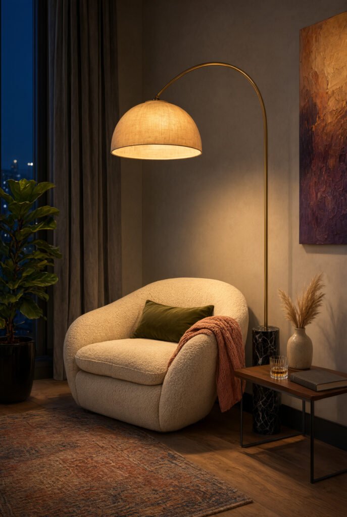 Warm Ambient Floor Lamps for Cozy Evening Moods