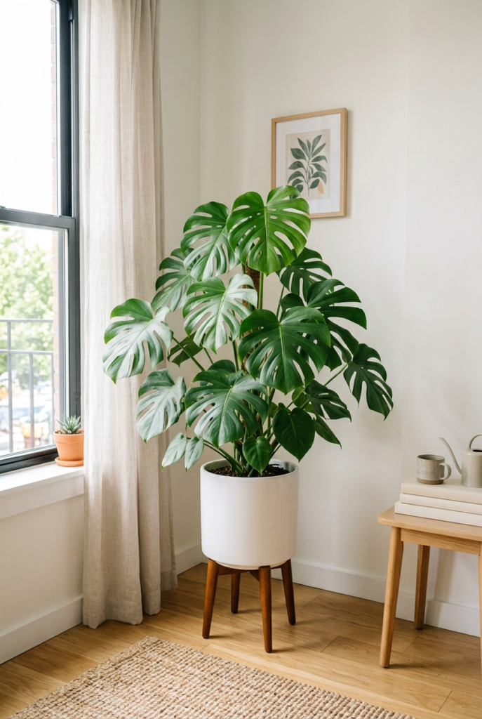 Indoor Plants with Raised Planters for Fresh Greenery